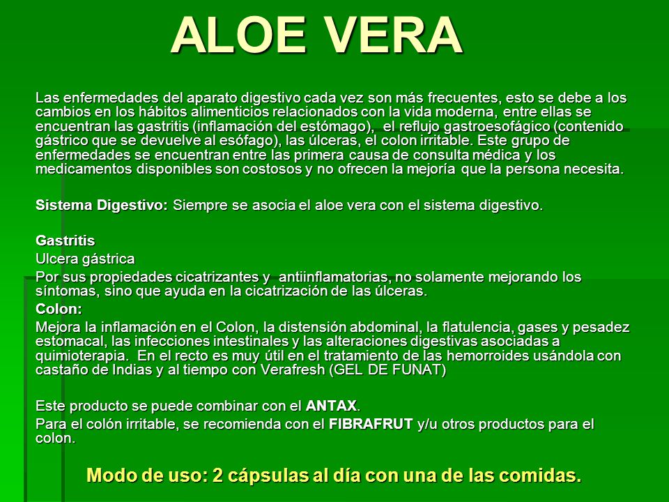 Aloe vera gastritis ulcera